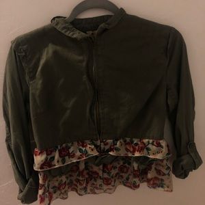 Girls floral jacket